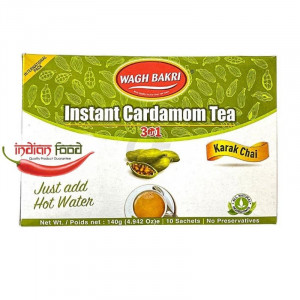 Wagh Bakri Instant Tea Cardamom Sweetened (Ceai Instant - 10 pliculete) 140g
