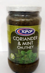 TOPOP Coriander & Mint Chutney (Pasta de Coriandru & Menta) 330g