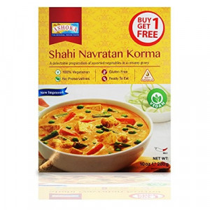 ASHOKA Heat & Eat Shahi Navratan Korma (Mancarica de Legume Mixte in Sos Cremos ) 280g