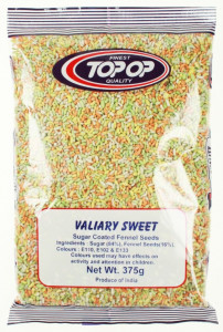 TOPOP Valiary Sweet - Sugar Coated Fennel Seeds (Fenicul suflat cu Zahar) 375g