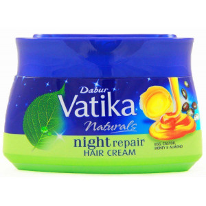 VATIKA Hair Cream Night Repair (Crema pentru Par de Noapte Ou+Ricin+Miere de albine+Migdale) 140ml