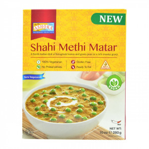 ASHOKA Heat & Eat Shahi Methi Matar (Mancarica de Mazare cu Frunze de Schinduf) 280g
