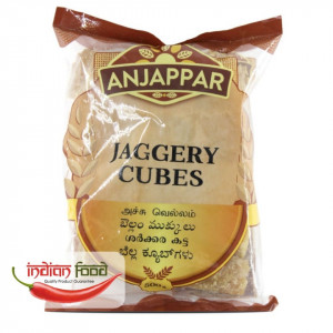 Anjappar Jaggery Cubes (Zahar Brut forma Cubica) 500g