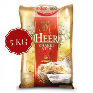 Heer Chakki Atta - Whole Wheat Flour (Faina de Grau Integrala) 5kg