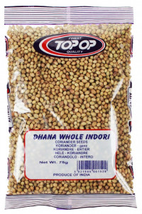 TopOp Dhania Whole Coriander Seeds (Coriandru Boabe) 75g