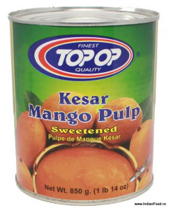 TOPOP Mango Pulp Kesar (Nectar de Mango) 850g