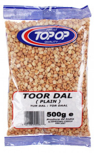 TOPOP Toor Dall Plain (Linte Galbena Fara Coaja Toor) 500g