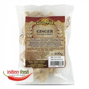 Anjappar Peeled Dried Ginger (Radacina de Ghimbir Decojita )100g