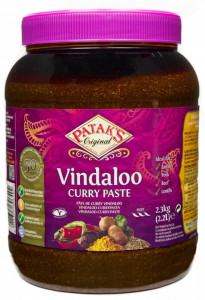 PATAK'S Vindaloo Spice Paste Hot (Pasta pentru Curry Vindaloo) 2.3kg