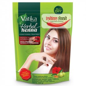 VATIKA Natural Herbal Henna Powder Sandalwood and Rose ( Henna Naturala Pudra cu Aroma de Santal si Trandafir) 200g