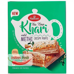Haldiram's Khari Puff Methi (Foietaj cu Frunze de Schinduf) 200g