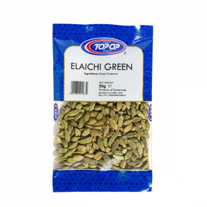 TOPOP Elaichi - Green Cardamom (Cardamom Verde) 50g