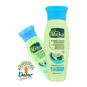 VATIKA T Coconut Volumising Shampoo (Sampon de Nuca de Cocos Ricin+Henna) 200ml