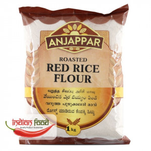 Anjappar Roasted Red Rice Flour (Faina de Orez Rosie Prajita) 1kg