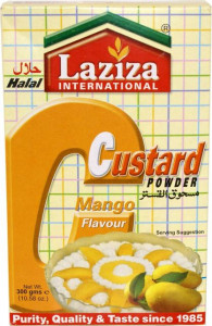 LAZIZA Custard Powder Mango (Budinca de Mango Semi-Preparata) 300g