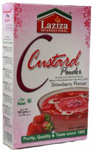 LAZIZA Custard Powder Strawberry (Budinca de Capsuni Semi-Preparata) 300g