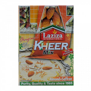 LAZIZA Kheer Mix - Almond & Saffron (Budinca Kheer de Vermicelli - Migdale si Sofran) 155g