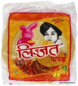 Lijjat Punjabi Masala Papads (Snacks Indian Condimentat) 200g