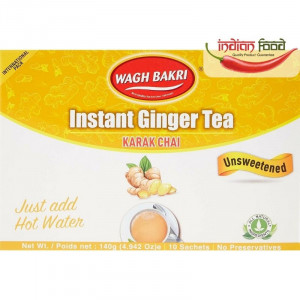 Wagh Bakri Instant Tea Ginger Un-Sweeted (Ceai Instant - 10 pliculete) 140g