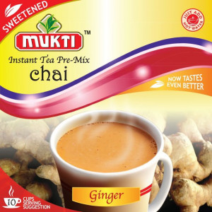 MUKTI Instant Tea Ginger Sweetened (Ceai Gimbir Instant Indulcit - 10 pliculete) 220g