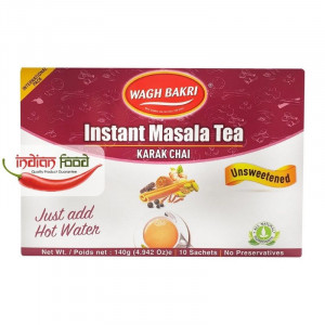 Wagh Bakri Instant Tea Masala Un Sweetened (Ceai Masala Instant - 10 pliculete) 140g