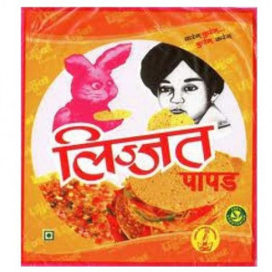 Lijjat Jeera Papads (Snacks Indian din Linte Neagra (Urid Dal) si Seminte de Chimion) 200g