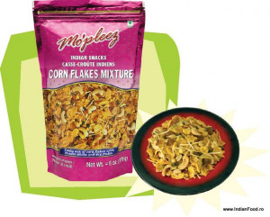 Mo'pleez Corn Flakes Mix (Snacks Indian Mixt cu Fulgi de Porumb ) 150g