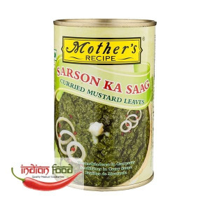 Mother's Recipe Sarson Ka Saag (Frunze de Mustar in Curry Conservate) 450g