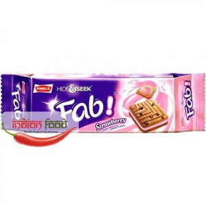 PARLE Hide & Seek Fab Strawberry (De-a v-ati ascunselea Biscuiti Aroma de Capsuni si Fulgi de Ciocolata )112g