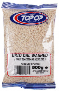 TOPOP Urid Dall Washed (Linte Alba Fara Coaja Urid) 500g