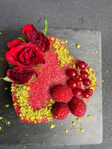 Tort raw-vegan inimă ”Love me” 400g