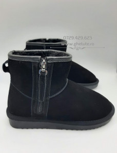 Ghete tip UGG - mini zip