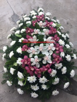 Coroana Funerara Ieftina Orhidee Inperiala