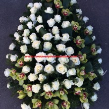 Coroane Funerare Orhidee Inperiala Si Trandafiri