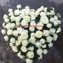 Coroane Funerare Inima Trandafiri Albi