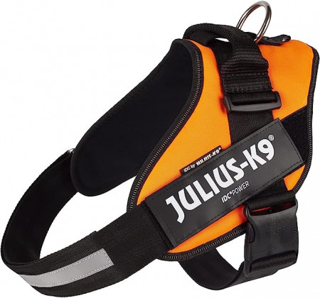 Ham IDC Power pentru caini Julius K9, Portocaliu UV Neon
