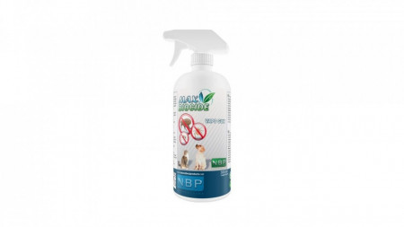 Spray antiparazitar pentru caini NBP 200 ml împotriva parazițiilor, puricilor și căpușelor.