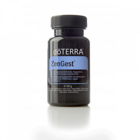 Capsule moi cu un blend de uleiuri esentiale pentru digestie 60cps ZenGest, doTerra