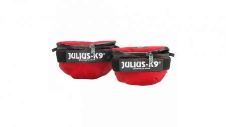 Borsetute pentru hamurile Julius K9, Mini-4, Rosu