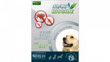 Zgarda Antiparazitara NBP Caine 75 cm - ecologica pentru caini