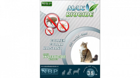 Zgarda Antiparazitara NBP Pisica, 42 cm - ecologica pentru pisici