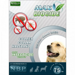 Zgarda Antiparazitara NBP Caine 75 cm - ecologica pentru caini
