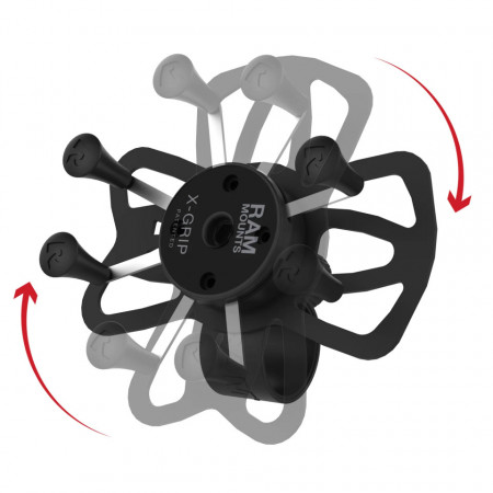 UNPKD RAM HANDLEBAR MOUNT WITH X-GRIP PHONE HOLDER