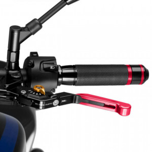Clutch lever without adapter PUIG 24RNO extendable folding red/gold