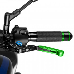 Clutch lever without adapter PUIG 24VNA extendable folding green/blue