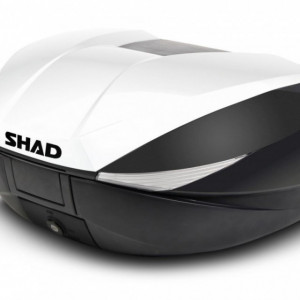 Top case cu capac colorat SHAD SH58X Alb with PREMIUM lock