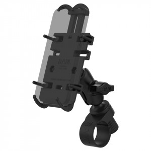 UNPKD RAM HANDLEBAR MOUNT WITH QUICK-GRIP PHONE HOLDER SHORT ARM