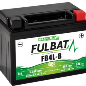 Baterie cu gel FULBAT FB4L-B GEL (High Capacity) (YB4L-B GEL)