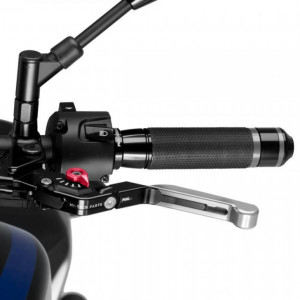 Clutch lever without adapter PUIG 24PNR extendable folding silver/red