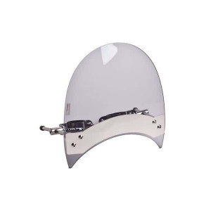 Windshield PUIG ROADSTER 0444H smoke universal, fixations on front forks